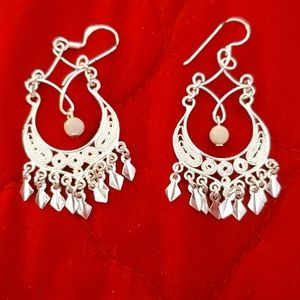 Sterling silver chandelier earrings